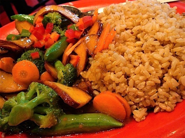 Honey Seared Vegetable with Brown Rice