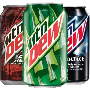 Mountain Dew Variety of Vegan Flavors