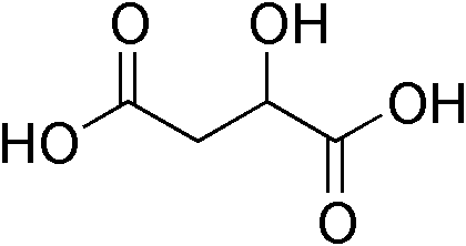Malic Acid Vegan Chemical Structure