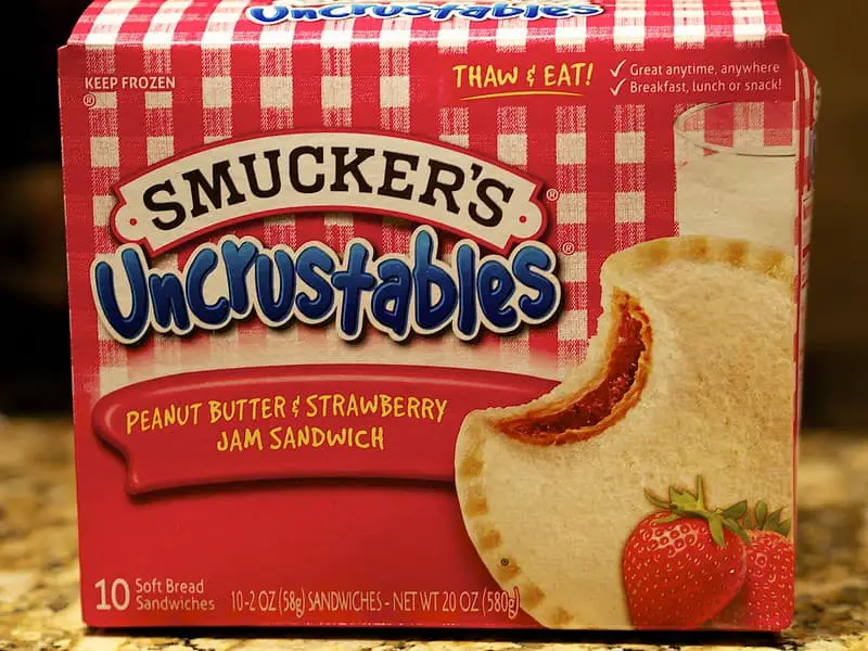 vegan strawberry uncrustables